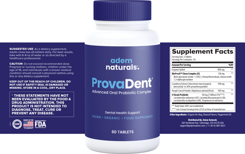 ProvaDent supplement bottle